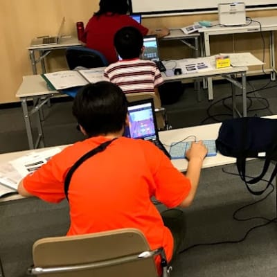 キッズプログラミングスクール8x9ATC校　2021年7月初級Ⅰレッスンの様子２