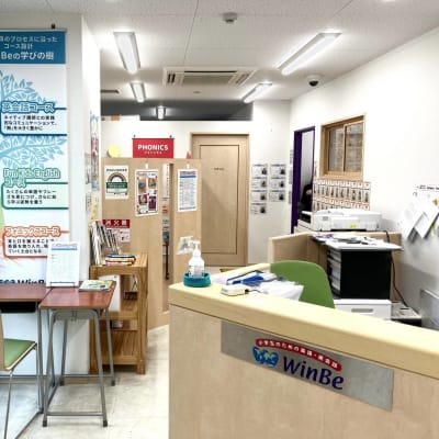 建物に入ってすぐ右の階段を上っていただけますと受付がございます。