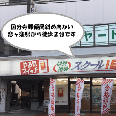 国立駅より「恋ヶ窪駅」バス停下車より徒歩１分