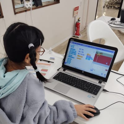 ジュニアプログラミング検定の練習に励んでいます！