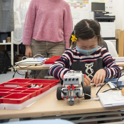 対話型のアクティブラーニングをスムーズに実施します（撮影：2020年12月）