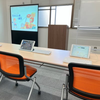 レッスン開始前の様子です。一回最大３名までのレッスンです。