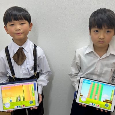 一生懸命取り組んだ作品です！お友達の前で発表です。