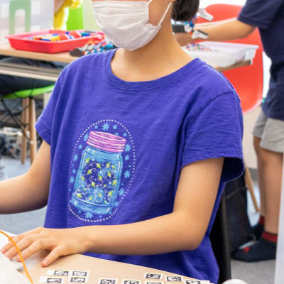 発展的に、画像解析などに取り組む生徒もいます（撮影：2020年8月）