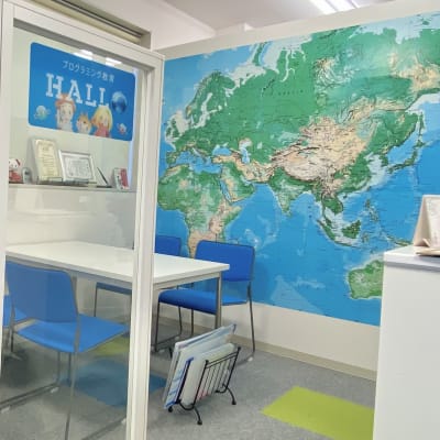 面談ブースです。気になることがございましたらお気軽にお立ち寄りください！