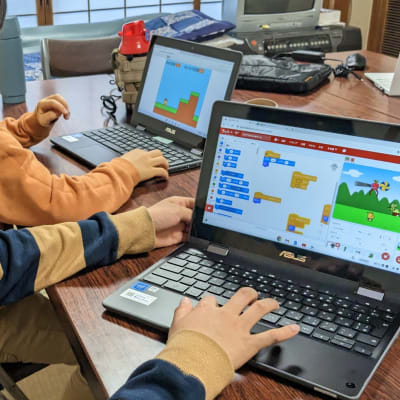 真剣に取り組む様子