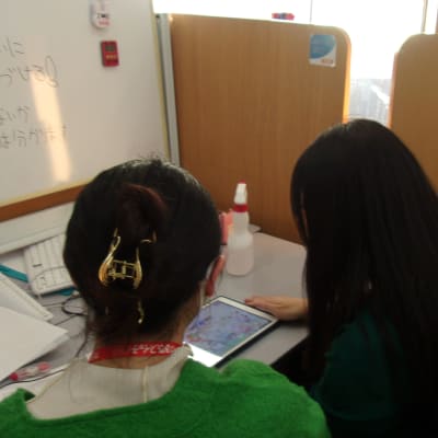 授業の様子です。ハイレベルな内容も進めています。