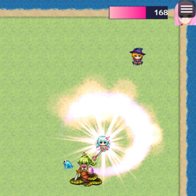 物語コース(オリジナル)でアクションRPGのような戦闘システムでボスを作ってみました。