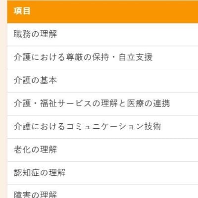 介護職員初任者研修のカリキュラム例