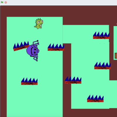 青鬼オンラインのようなゲームが作りたい！と青鬼のイラストを生徒さんが描いてくれました！