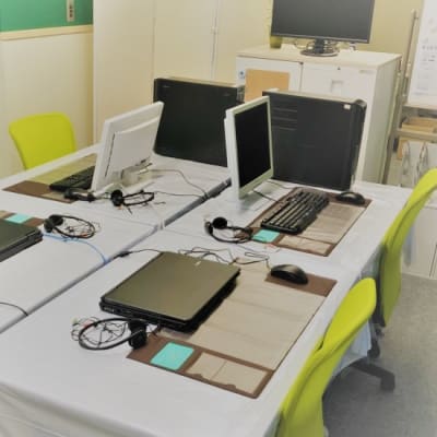 少人数のアットホームな教室