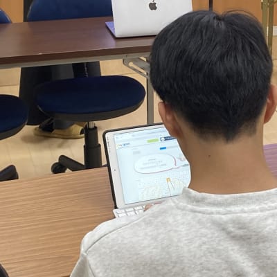 タイピングでは過去の自分のスコアよりも上回れるよう、みんな頑張っています！