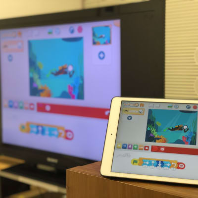 iPadと大画面TVモニター