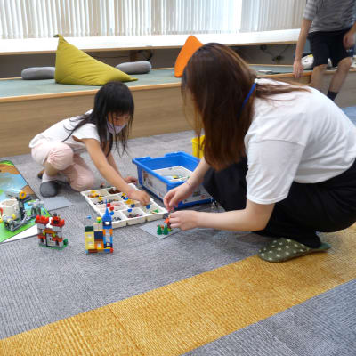 休憩時間にもお子さまが興味をもってさわることができる材料が沢山あります！