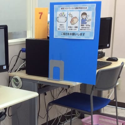 コロナ対策も万全にして授業を行っています