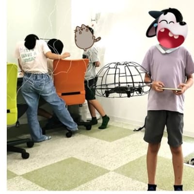 ドローンを使ったプログラミング学習です