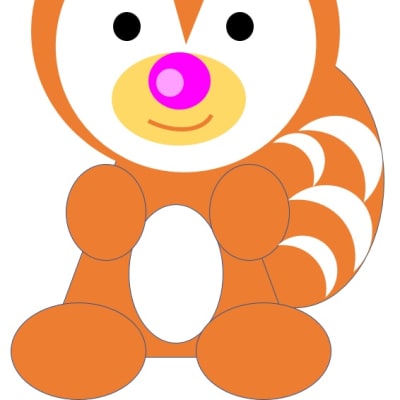 Wordの図形より（りす）