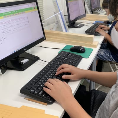 タイピング練習の様子