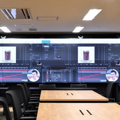 銀座大型モニタ