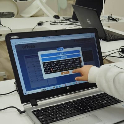 タイピングコンテストに向けて練習を頑張っています！