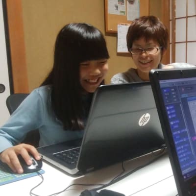 教室での個別学習の様子