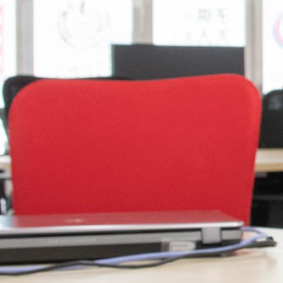 教室の内観　教室の機材は無料で使用できます