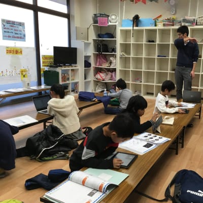 みんな、すごく集中して取り組んでいます。全集中、プログラミングの型！笑