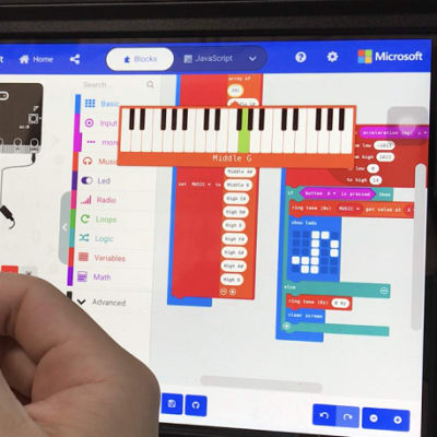 iPadでマイクロビット