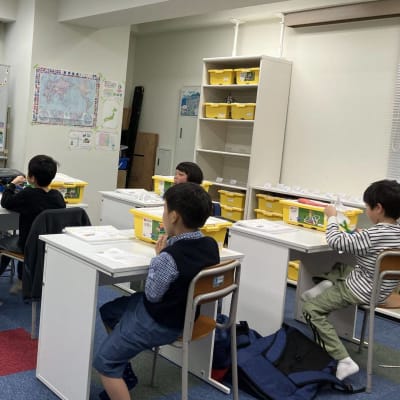 Kicksコース(年長～小2クラス)の授業です
