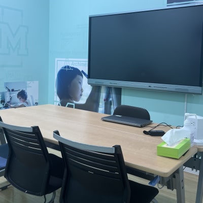 教室②パーテーションで区切り２つの教室があります！