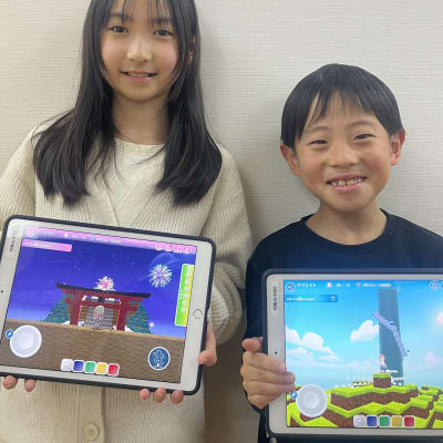 月に1度、生徒たちが考えて独自に作った作品の発表会をします☆人前での発表や自分の作品を褒められることを通して自信や成功体験につながります。