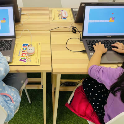 タイピング練習も実施。ローマ字も一緒に覚えましょう！