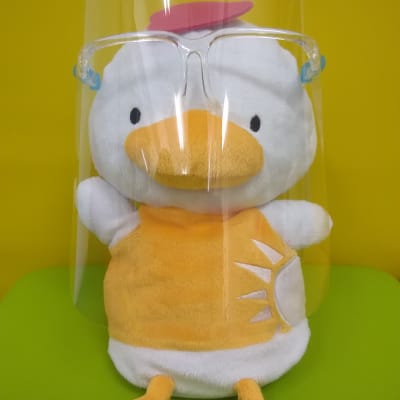 先生は、フェイスシールドでレッスンします！