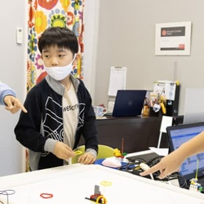 toio™(トイオ)プログラミングで輪投げゲーム開催