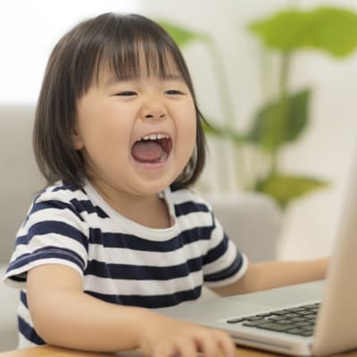 小さなお子様も自然にパソコンが身につきます