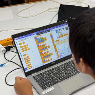 Scratchを利用した授業の様子