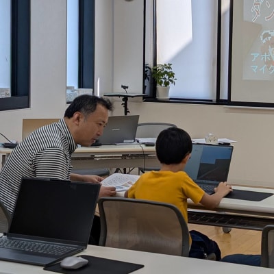 体験会にきた天才少年。楽しそうです。