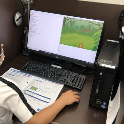 【プレミドルコース】人気の言語・Pythonを使って、ゲームをプログラミング！　小学生から、本格的なプログラミング言語を学ぶことができます。