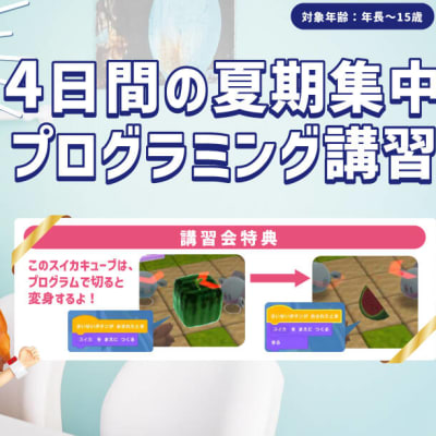 4日間の夏季集中プログラミング講習 ～サマープログラミングアドベンチャー～ 開催決定！！
