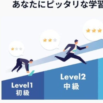 初学者でもぴったりのレベルで学べる