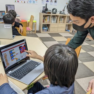 子どもたち主体のレッスンです