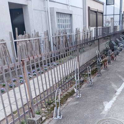 自転車通塾も安心。教室下に駐輪スペースがございます（要申請）。