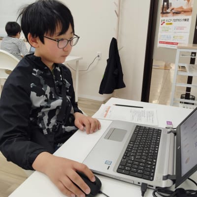 プログラミング検定試験の様子