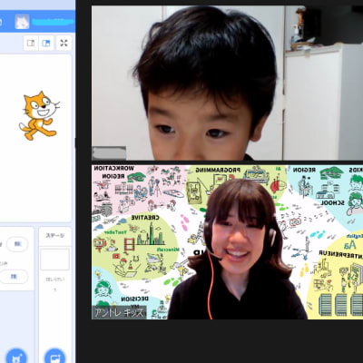 授業風景(コーディング中の様子)
