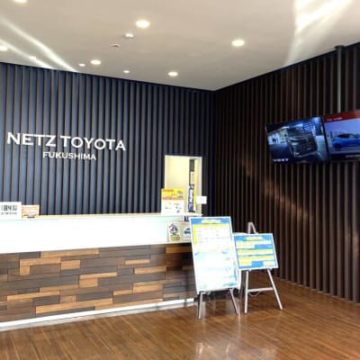 こちらが受付です