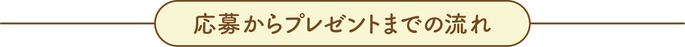 応募からプレゼントまでの流れ