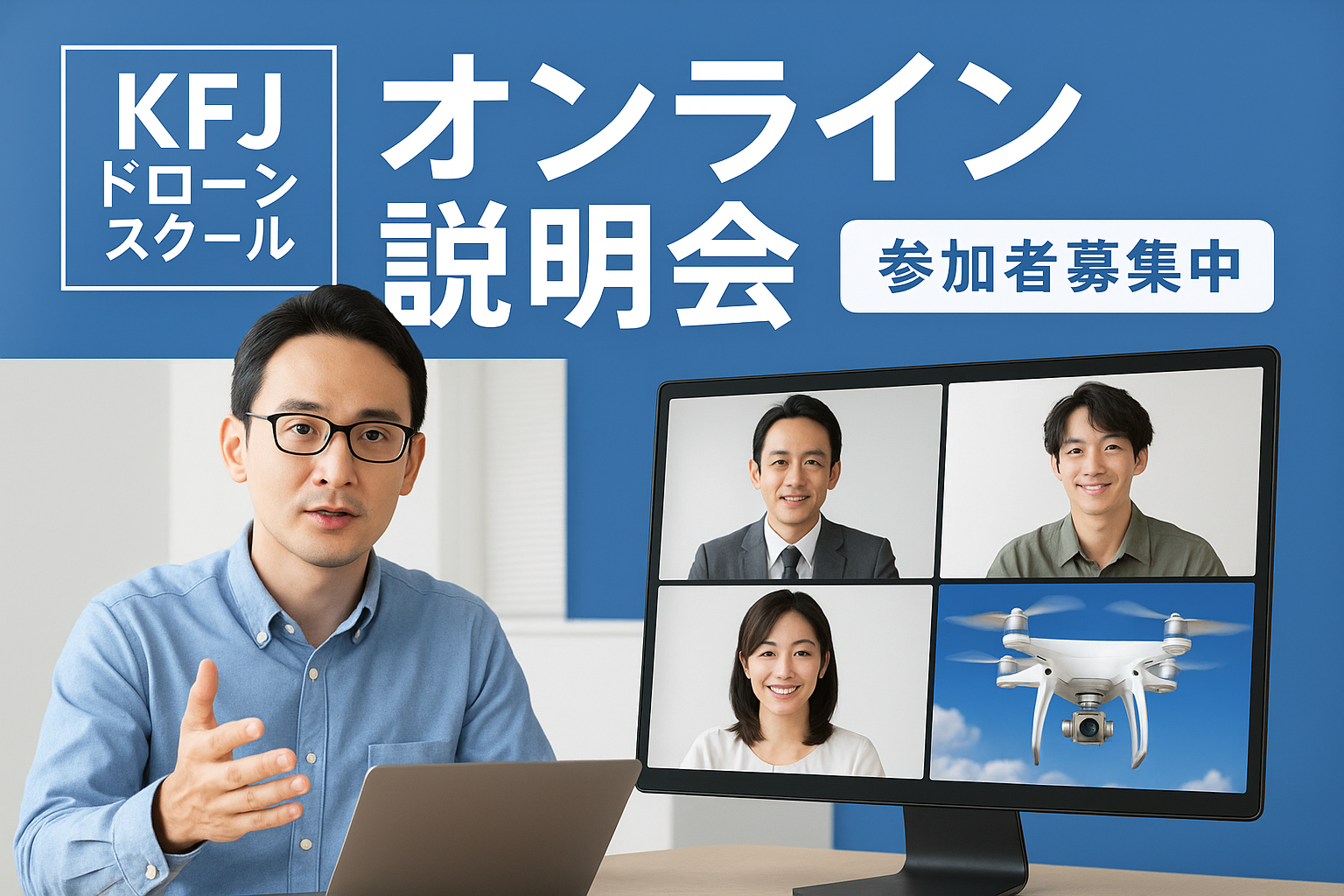 【オンライン説明会】スクール説明会　ドローン資格の基本をすべて説明します！
