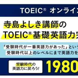 【大学生・社会人向け】寺島よしき講師のTOEIC®基礎英語力完成講座のイメージ画像