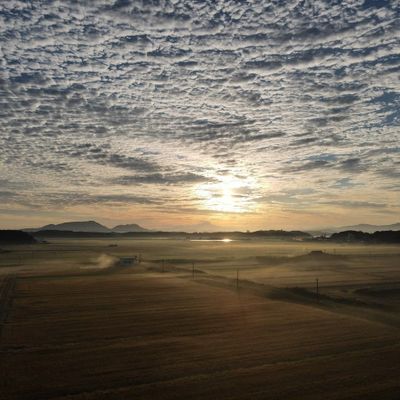 晩秋の松江の朝