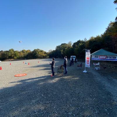 とても広い屋外練習場です